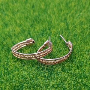 Braided Bow Vintage Earrings E1008